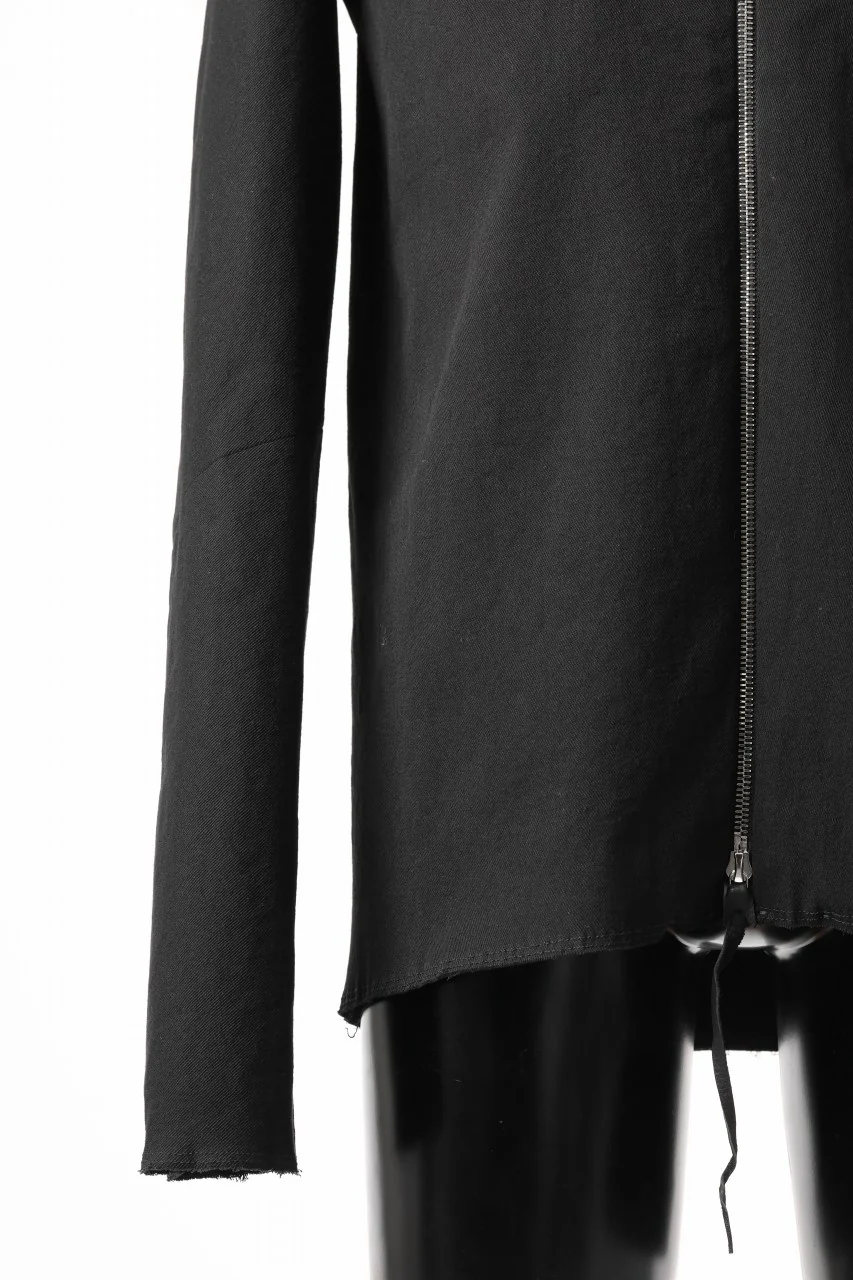 m.a+ zipped tall collar shirt jacket / H252DZ/CCE (BLACK) - Image 12