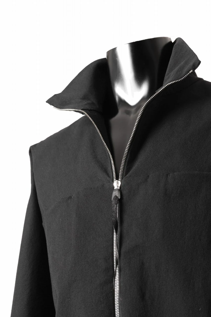 m.a+ zipped tall collar shirt jacket / H252DZ/CCE (BLACK) - Image 18