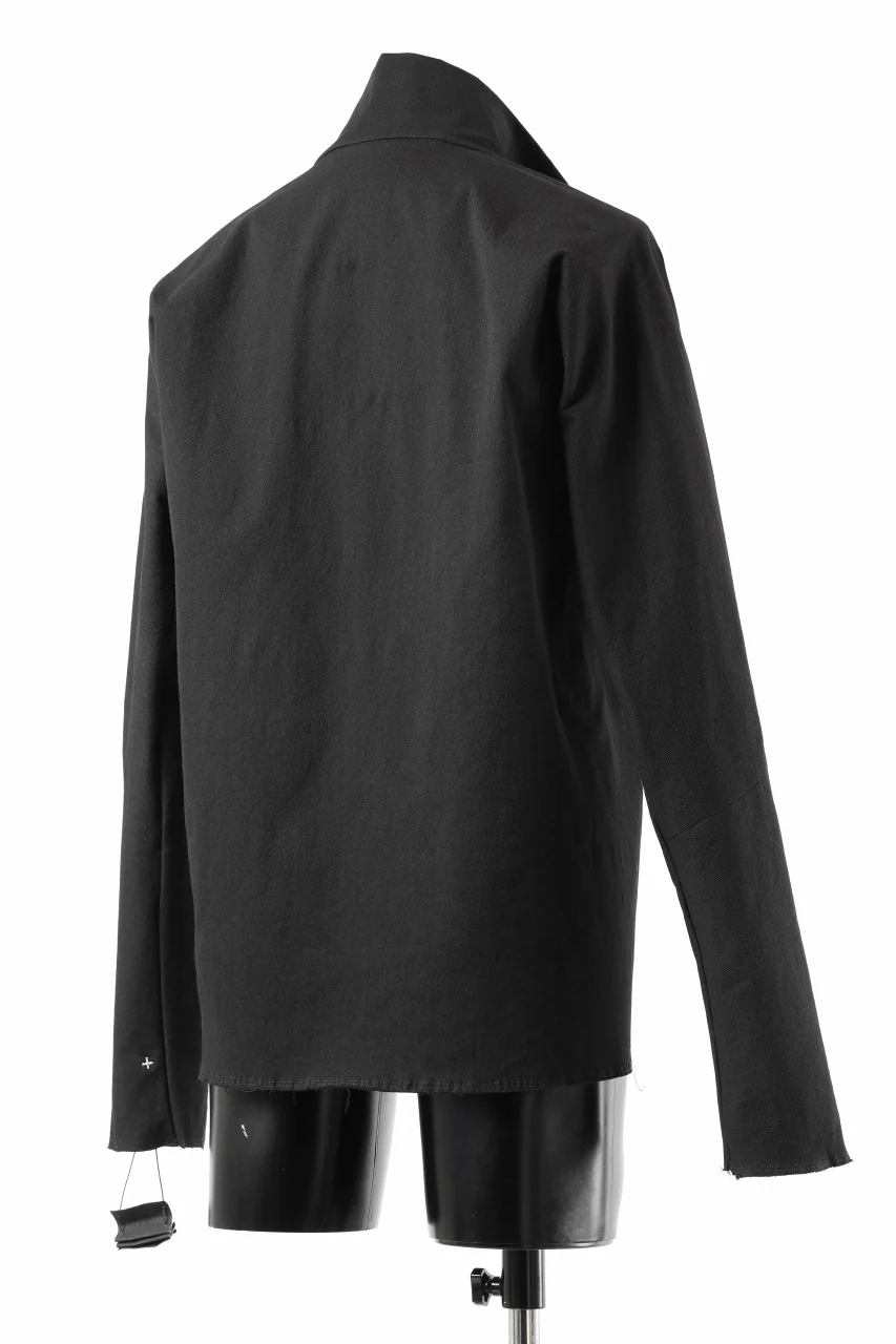 m.a+ zipped tall collar shirt jacket / H252DZ/CCE (BLACK) - Image 8