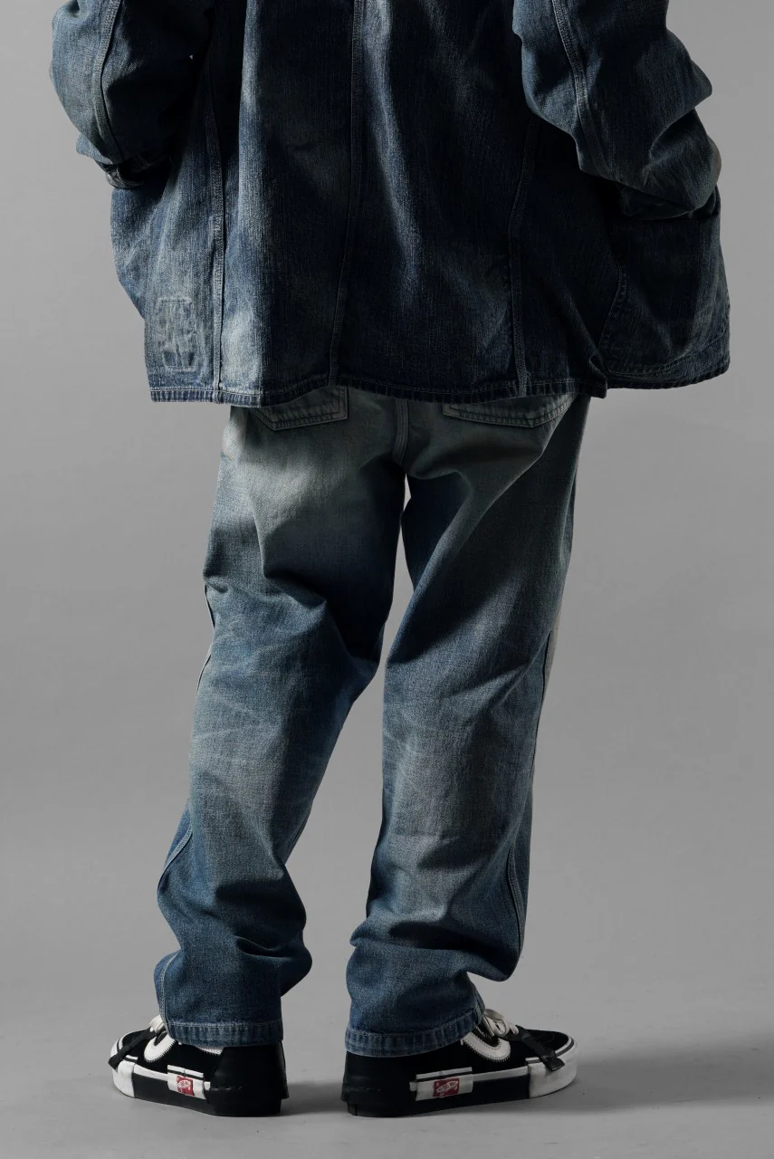 MADNESS AGING DENIM PAINTER PANTS . M2 RELAXED (INDIGO) - Image 4