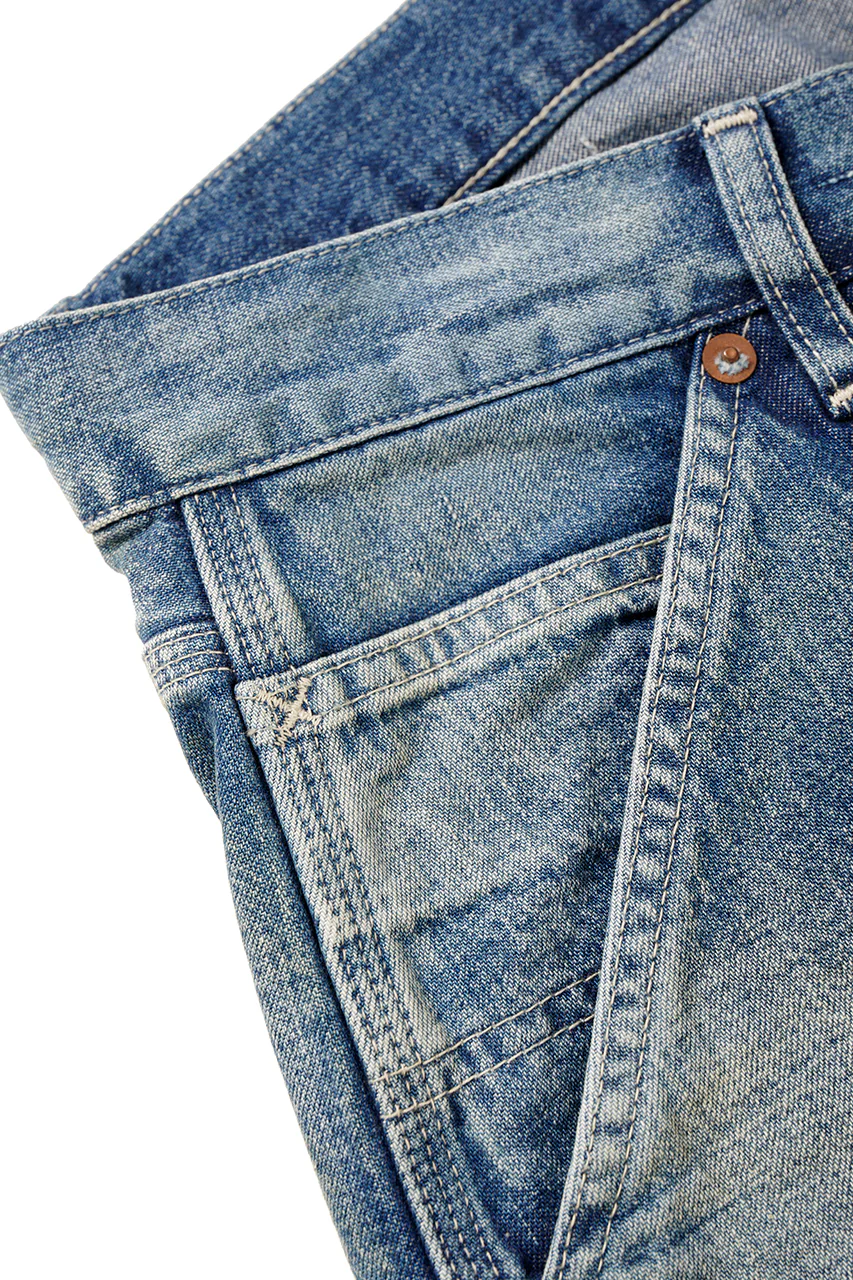 MADNESS AGING DENIM PAINTER PANTS . M2 RELAXED (INDIGO) - Image 8