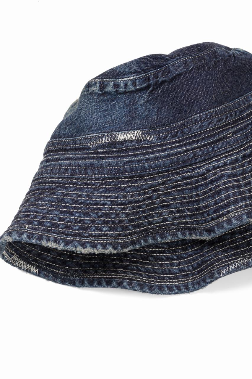 MADNESS NV. NEP DENIM BUCKET HAT (INDIGO) - Image 5
