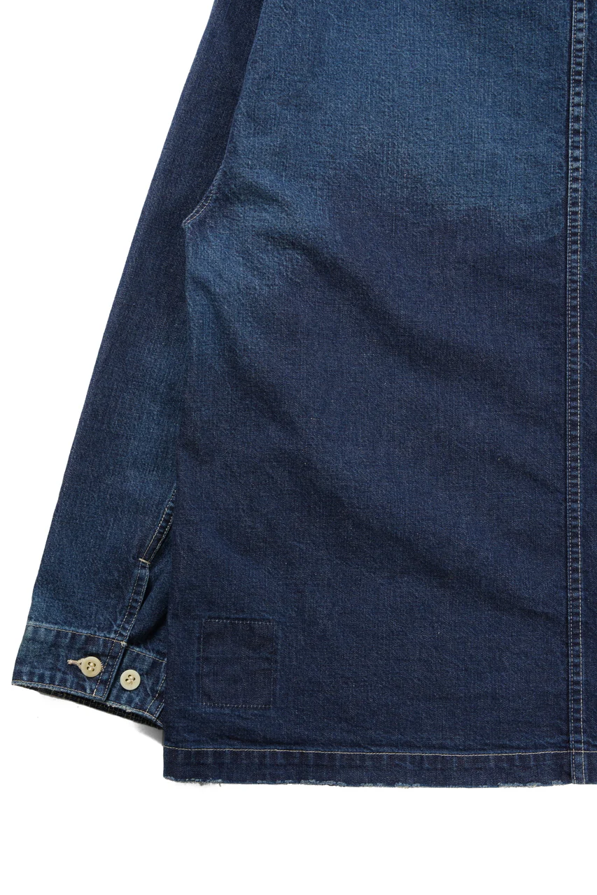 MADNESS NV. SHAWL COLLAR DENIM COVERALL (INDIGO) - Image 10