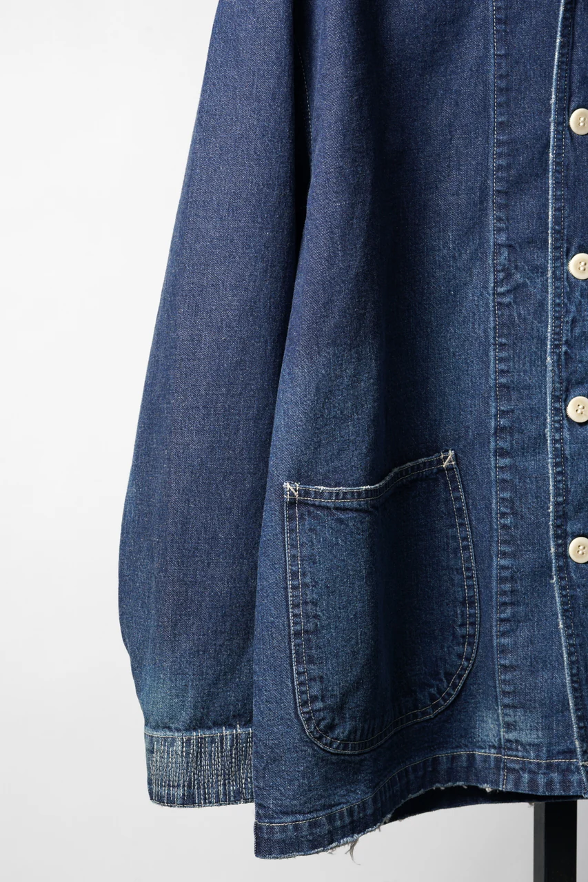MADNESS NV. SHAWL COLLAR DENIM COVERALL (INDIGO) - Image 14