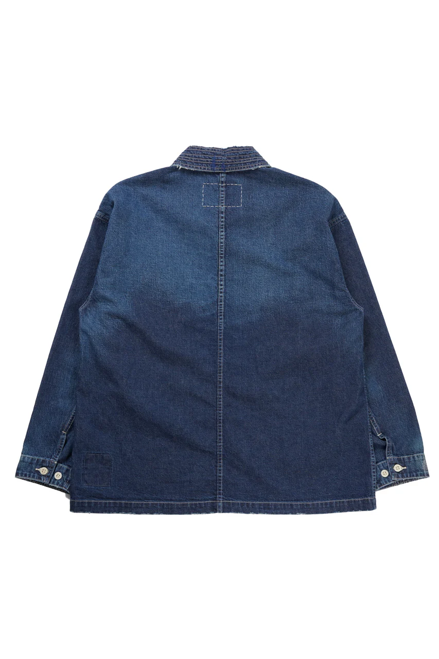MADNESS NV. SHAWL COLLAR DENIM COVERALL (INDIGO) - Image 4