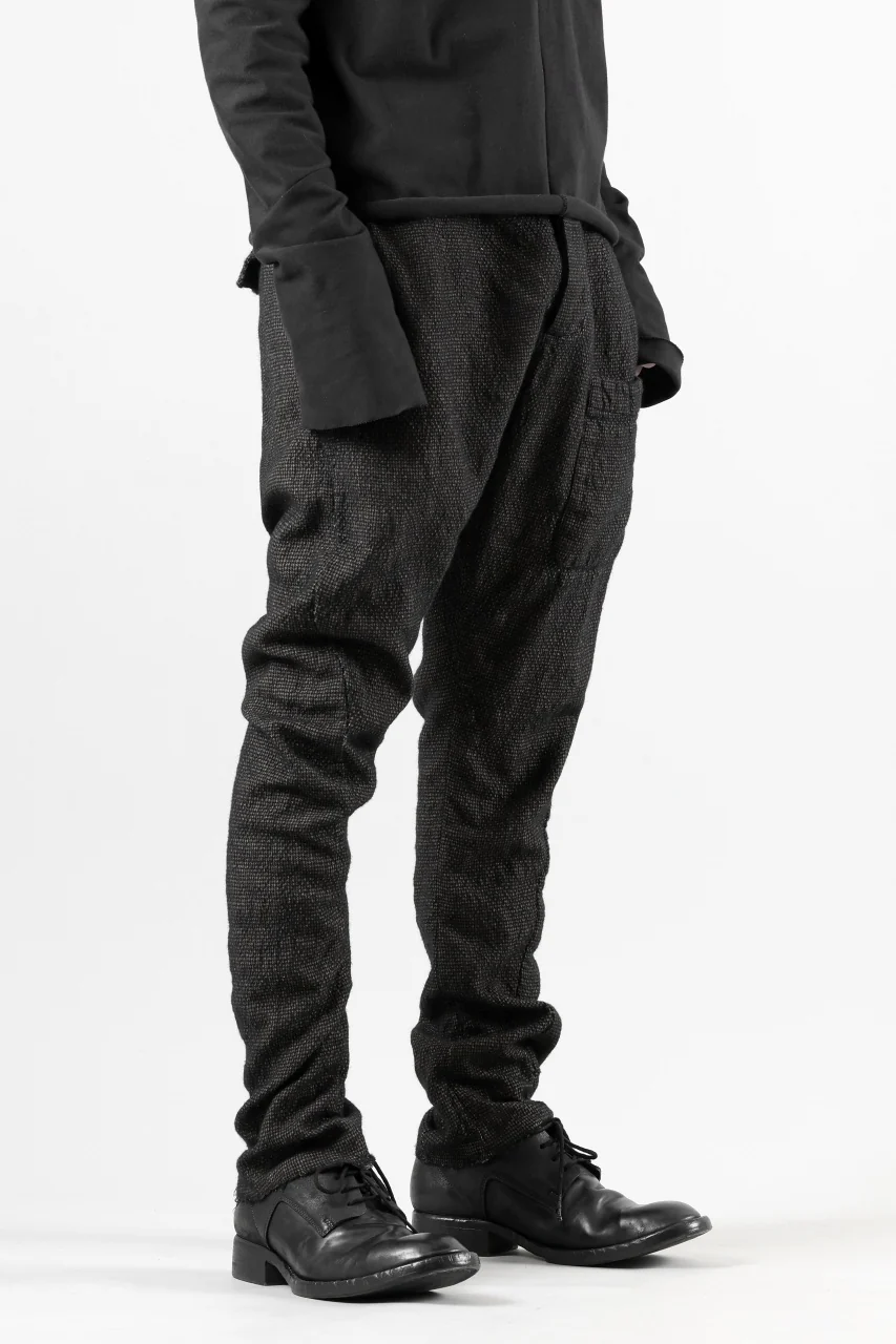 masnada BAGGY AVIATOR PANTS / OVER DYED HEMP AND WOOL (OVER DYE DUST) - Image 4