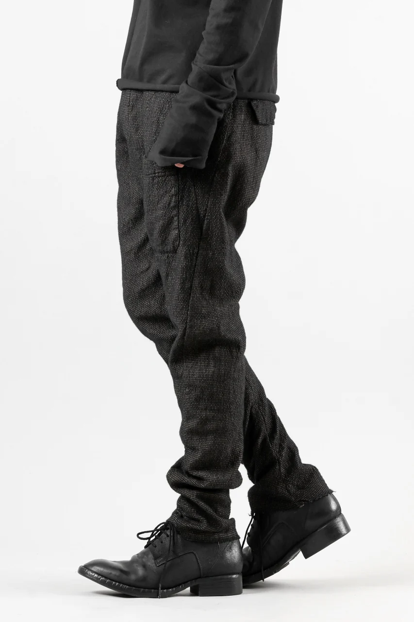 masnada BAGGY AVIATOR PANTS / OVER DYED HEMP AND WOOL (OVER DYE DUST) - Image 6