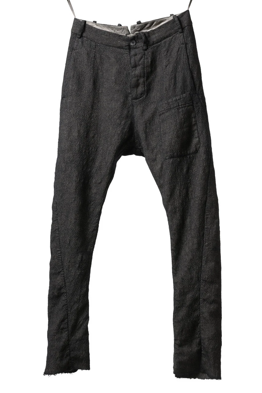 masnada BAGGY AVIATOR PANTS / OVER DYED HEMP AND WOOL (OVER DYE DUST) - Image 9