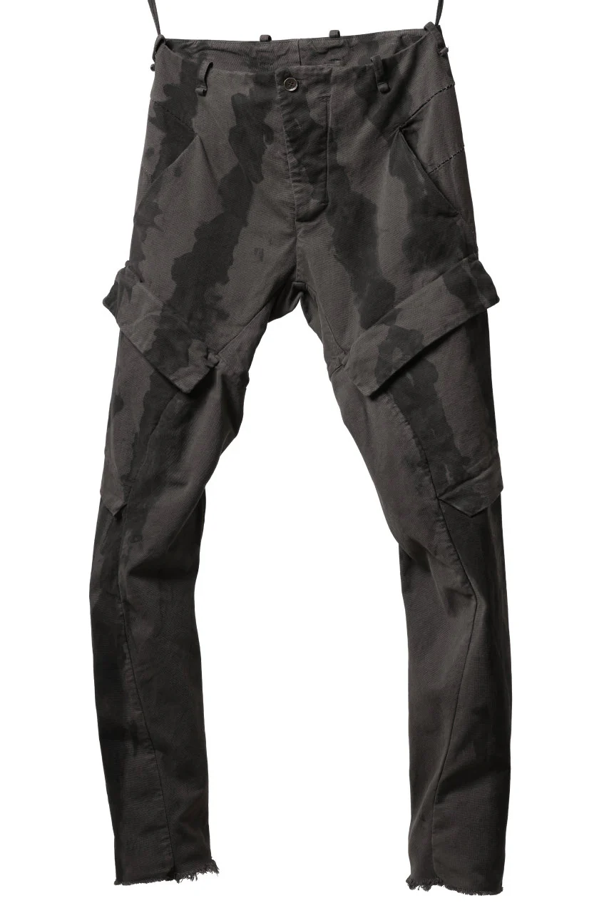 masnada BAGGY CARGO PANTS / STRETCH MICRO RIP COTTON (CAMO DUST) - Image 10