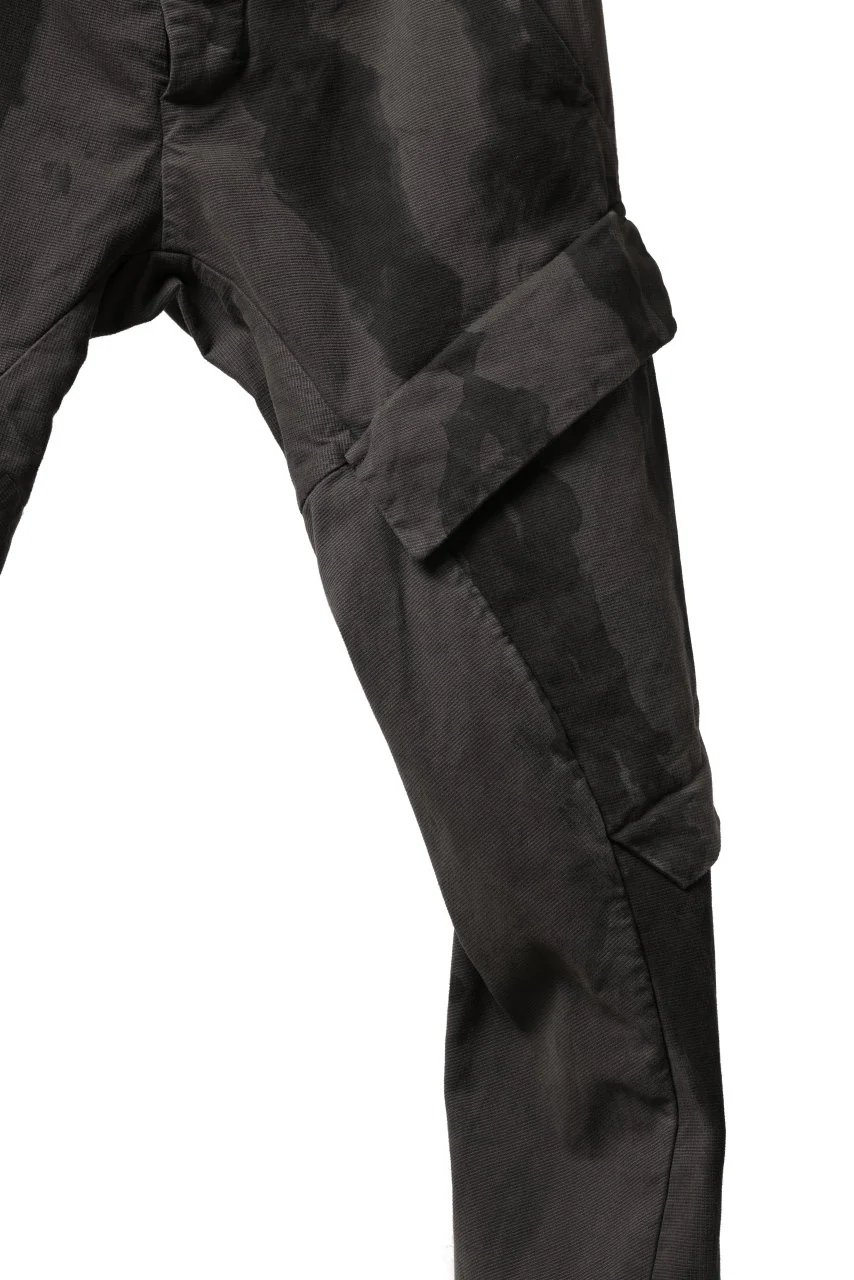 masnada BAGGY CARGO PANTS / STRETCH MICRO RIP COTTON (CAMO DUST) - Image 15