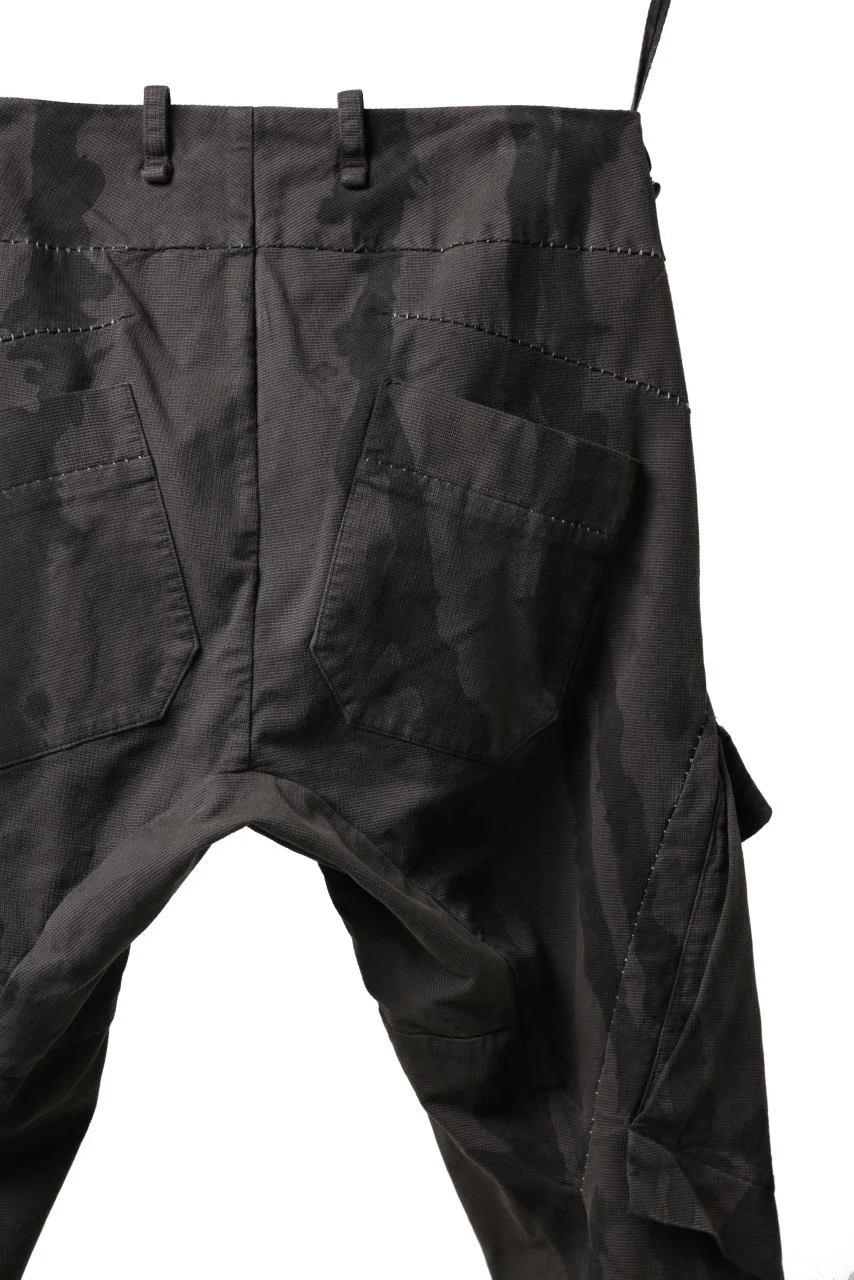 masnada BAGGY CARGO PANTS / STRETCH MICRO RIP COTTON (CAMO DUST) - Image 20