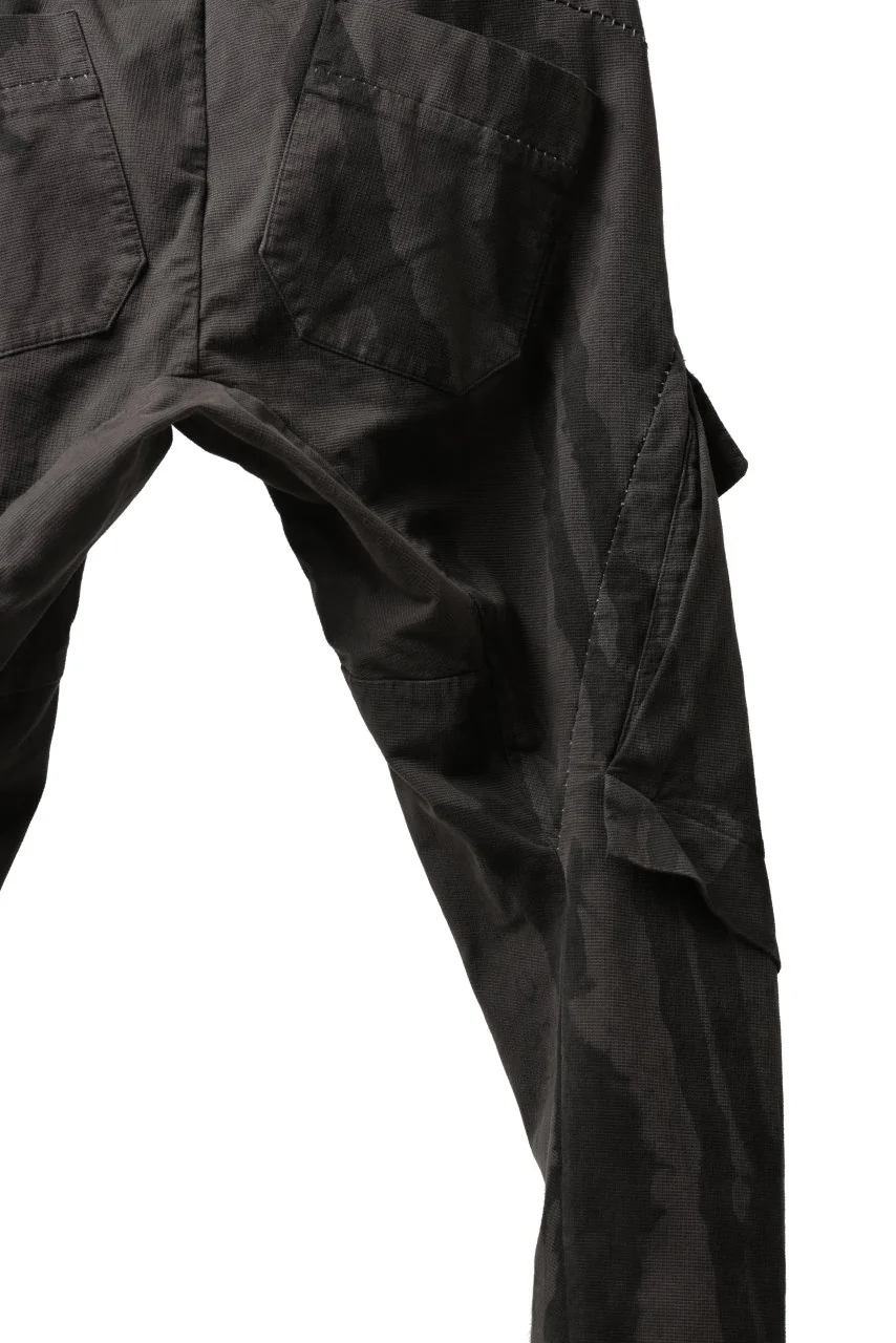 masnada BAGGY CARGO PANTS / STRETCH MICRO RIP COTTON (CAMO DUST) - Image 21