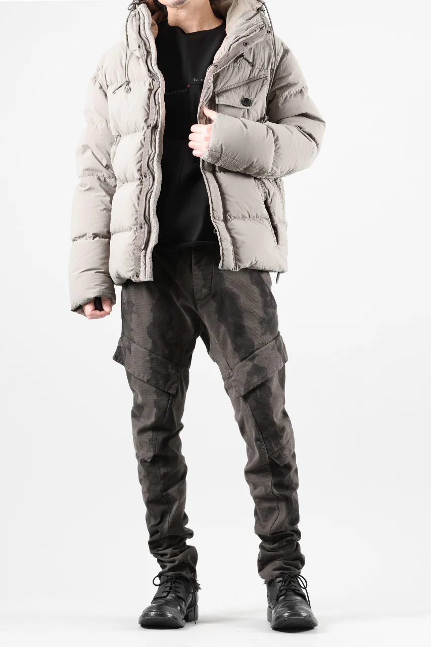 masnada BAGGY CARGO PANTS / STRETCH MICRO RIP COTTON (CAMO DUST) - Image 33