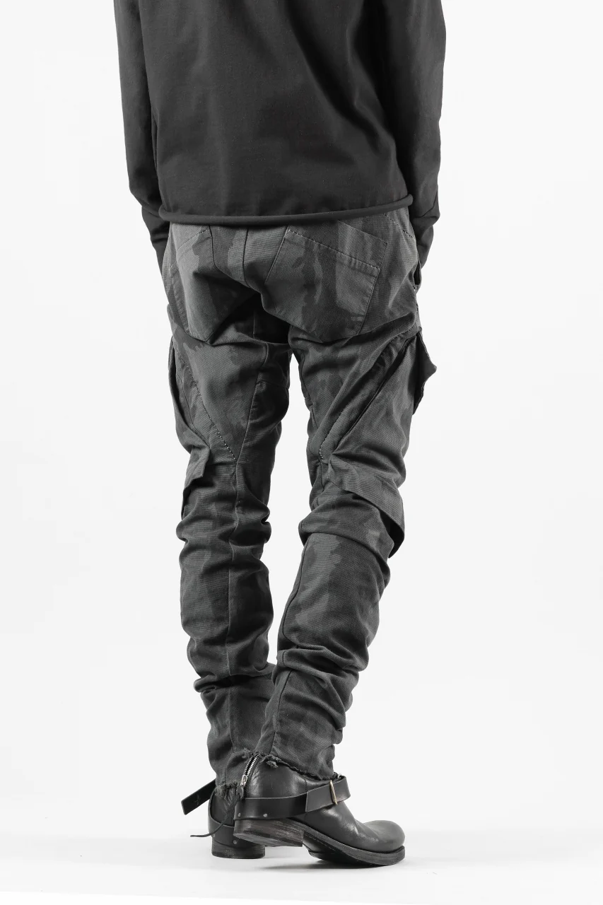 masnada BAGGY CARGO PANTS / STRETCH MICRO RIP COTTON (CAMO LEGION) - Image 10