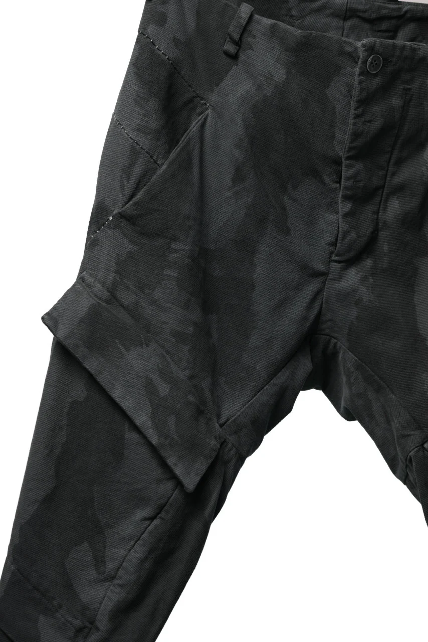 masnada BAGGY CARGO PANTS / STRETCH MICRO RIP COTTON (CAMO LEGION) - Image 15