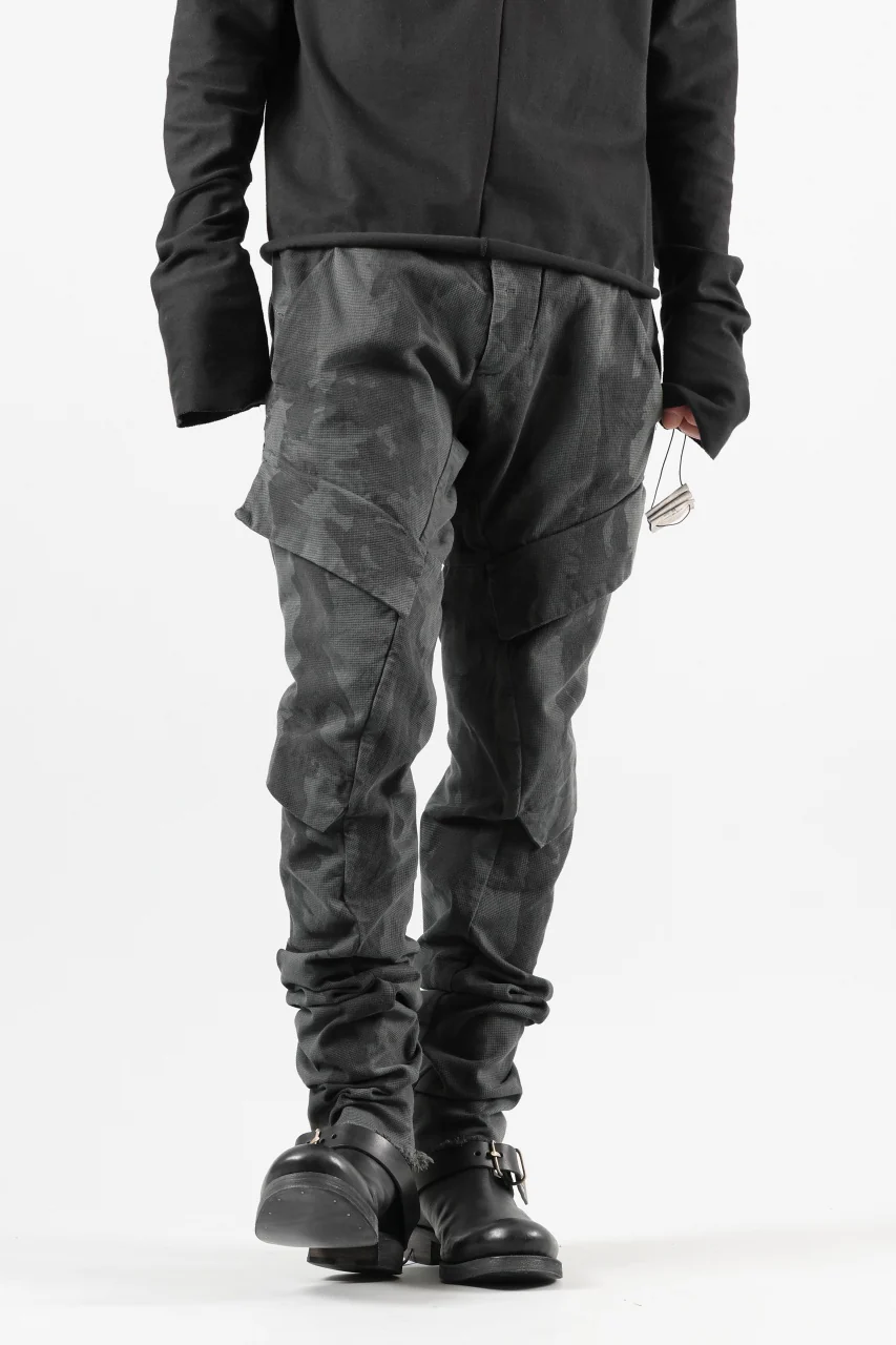 masnada BAGGY CARGO PANTS / STRETCH MICRO RIP COTTON (CAMO LEGION) - Image 2