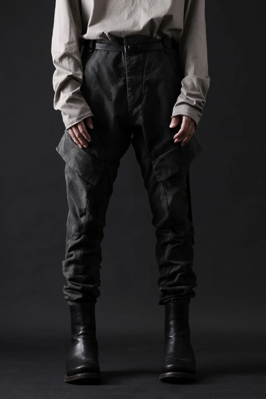 masnada BAGGY CARGO PANTS / STRETCH MICRO RIP COTTON (CAMO LEGION) - Image 28
