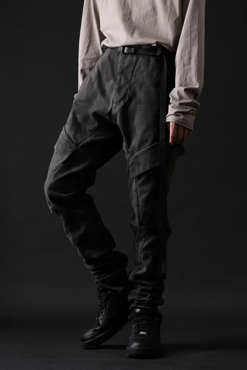 masnada BAGGY CARGO PANTS / STRETCH MICRO RIP COTTON (CAMO LEGION) - Image 29