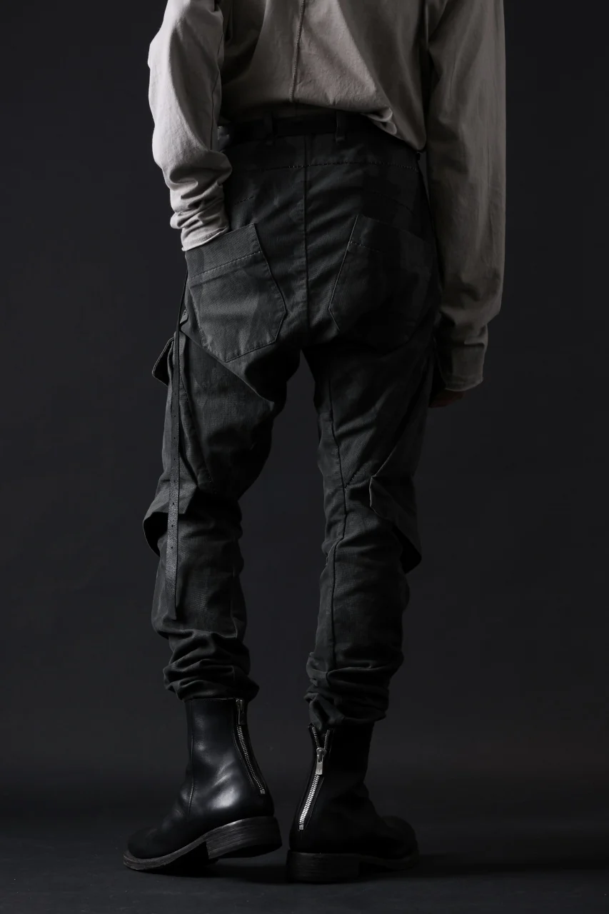 masnada BAGGY CARGO PANTS / STRETCH MICRO RIP COTTON (CAMO LEGION) - Image 30