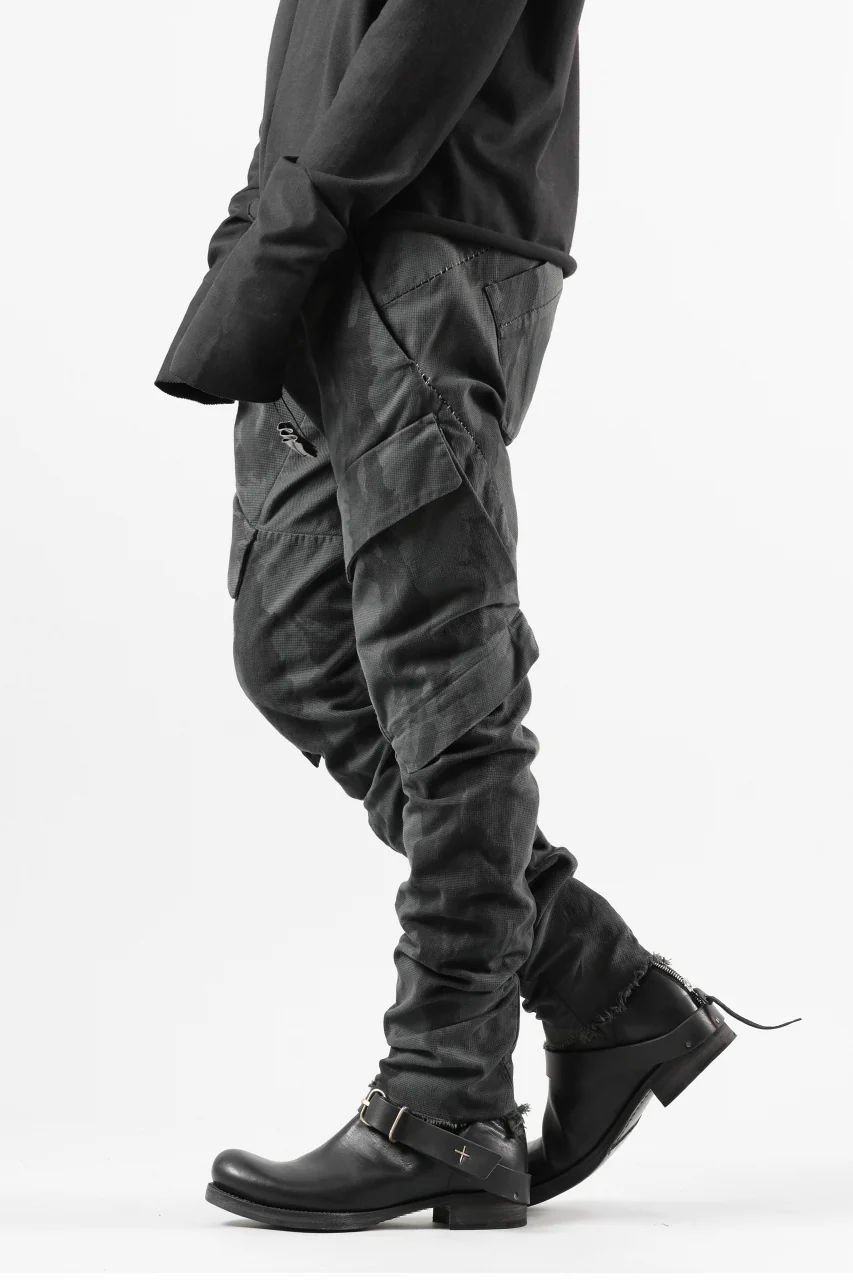 masnada BAGGY CARGO PANTS / STRETCH MICRO RIP COTTON (CAMO LEGION) - Image 8