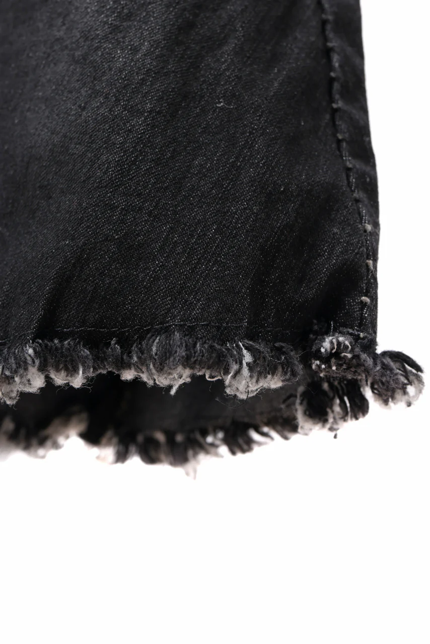 masnada BAGGY JEANS / REPURPOSED STRETCH (BLACK HAND SMEARED RESIN) - Image 16