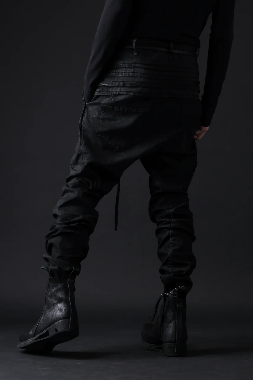masnada BAGGY JEANS / REPURPOSED STRETCH (BLACK HAND SMEARED RESIN) - Image 21