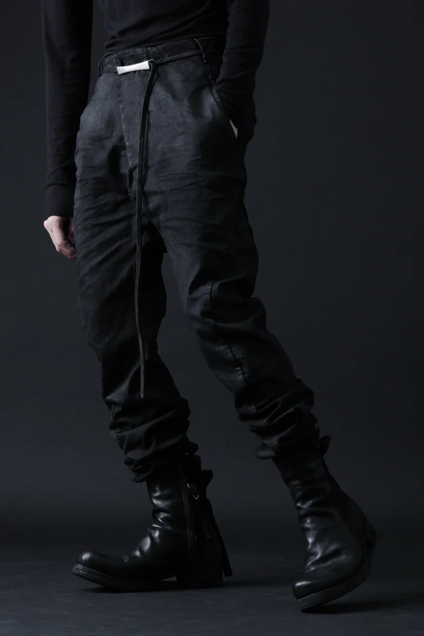 masnada BAGGY JEANS / REPURPOSED STRETCH (BLACK HAND SMEARED RESIN) - Image 24