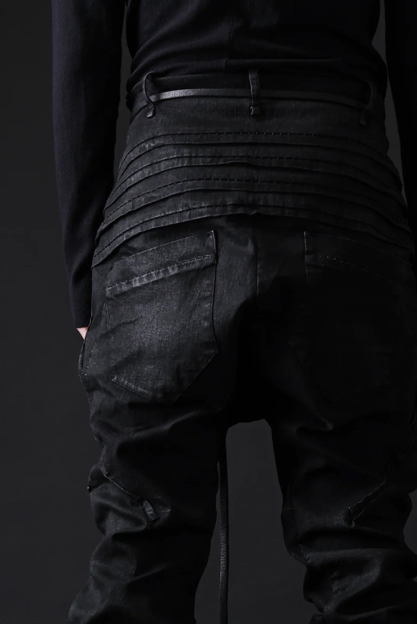 masnada BAGGY JEANS / REPURPOSED STRETCH (BLACK HAND SMEARED RESIN) - Image 30