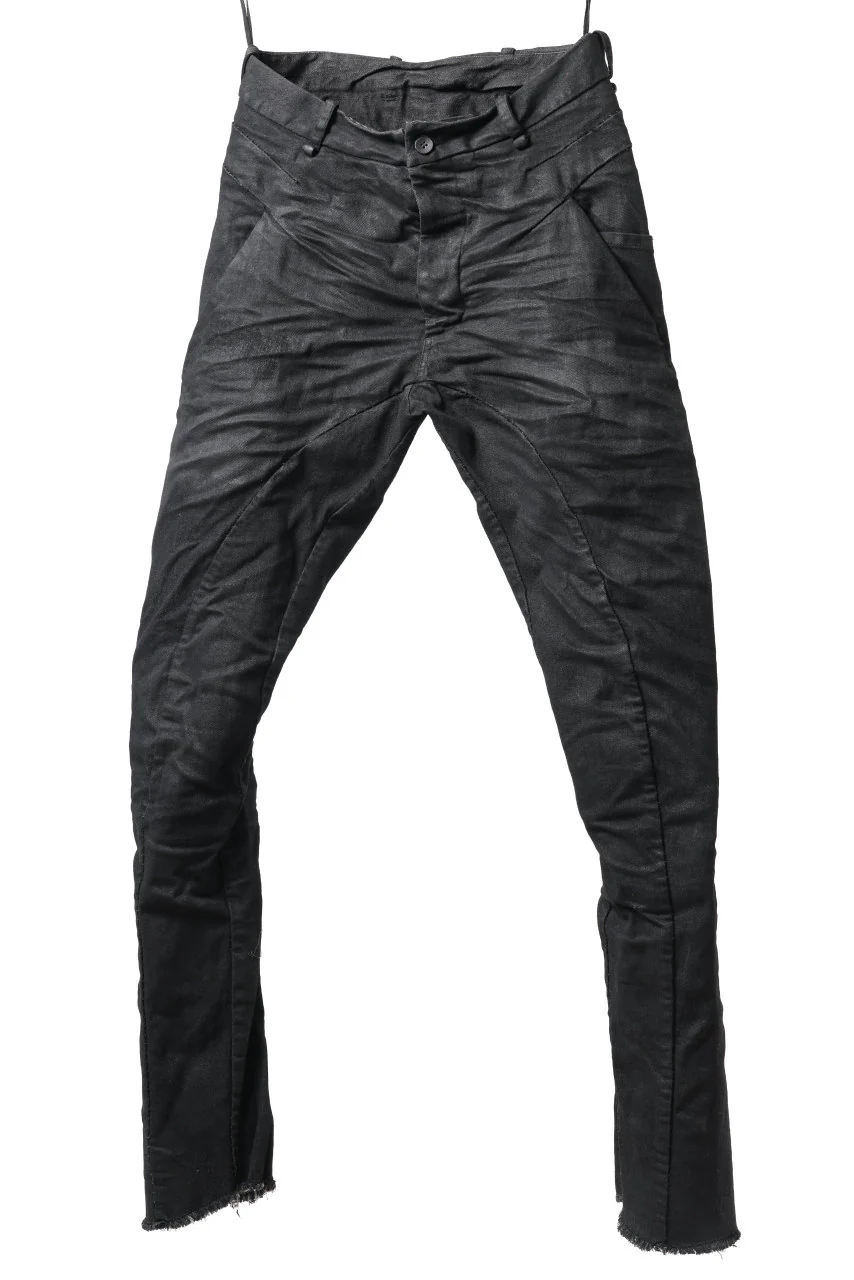 masnada BAGGY SCARRED STRETCH JEANS (SMEARED BLACK) - Image 10