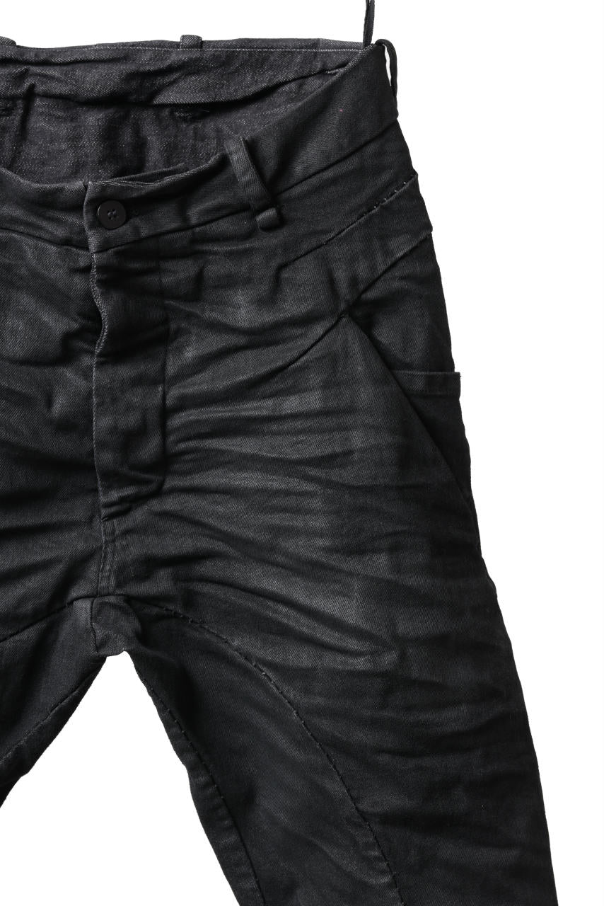 masnada BAGGY SCARRED STRETCH JEANS (SMEARED BLACK) - Image 13