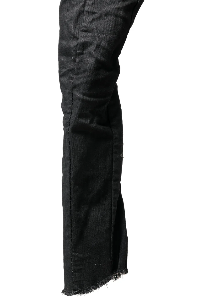 masnada BAGGY SCARRED STRETCH JEANS (SMEARED BLACK) - Image 15