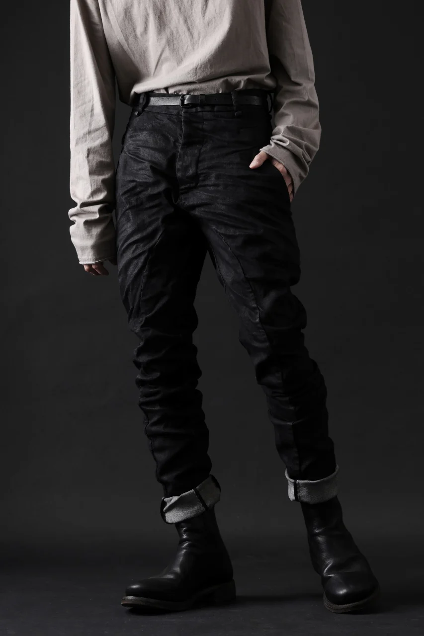 masnada BAGGY SCARRED STRETCH JEANS (SMEARED BLACK) - Image 19