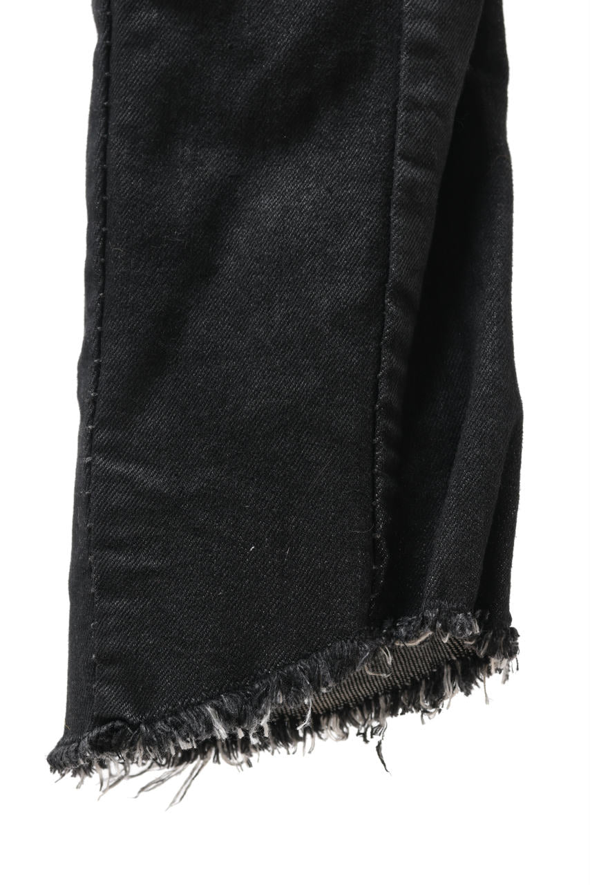 masnada BAGGY SCARRED STRETCH JEANS (SMEARED BLACK) - Image 20