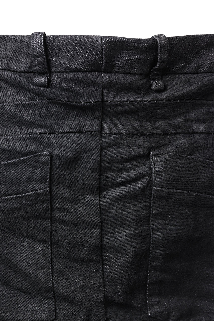 masnada BAGGY SCARRED STRETCH JEANS (SMEARED BLACK) - Image 25