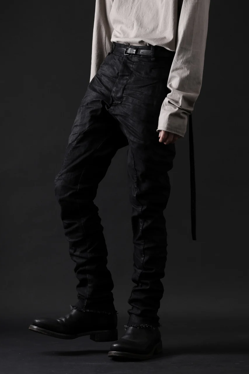 masnada BAGGY SCARRED STRETCH JEANS (SMEARED BLACK) - Image 27