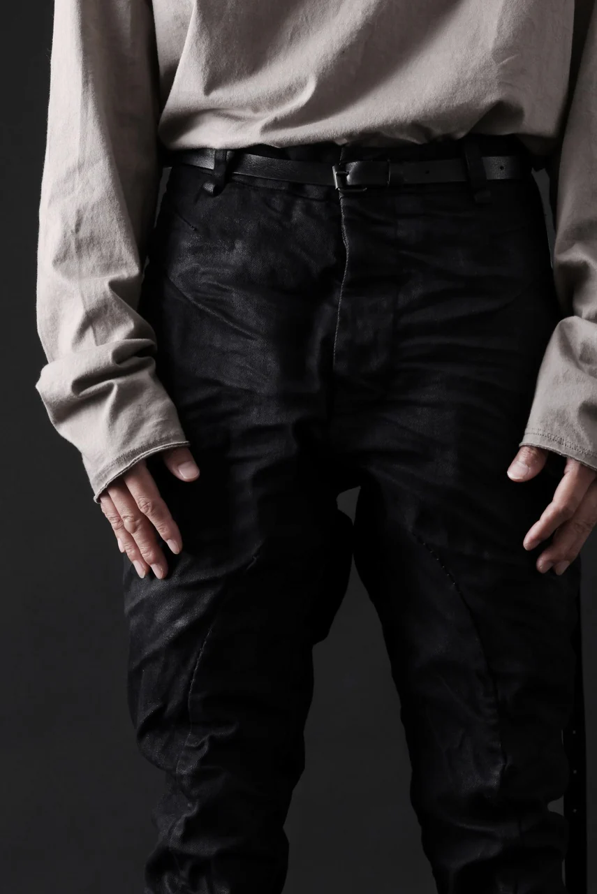 masnada BAGGY SCARRED STRETCH JEANS (SMEARED BLACK) - Image 30