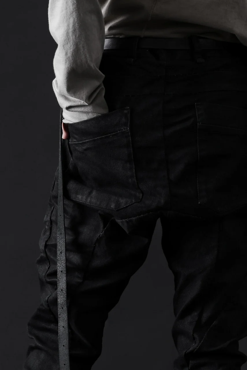 masnada BAGGY SCARRED STRETCH JEANS (SMEARED BLACK) - Image 33