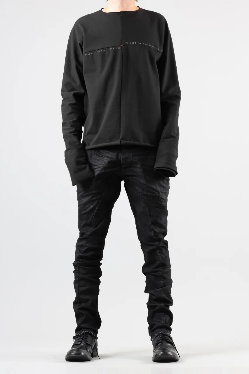 masnada BAGGY SCARRED STRETCH JEANS (SMEARED BLACK) - Image 34