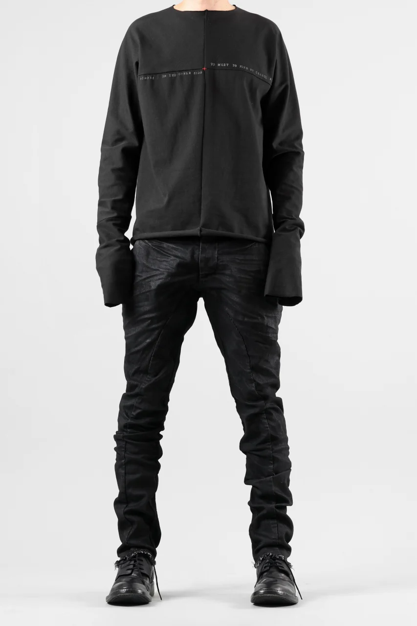 masnada BAGGY SCARRED STRETCH JEANS (SMEARED BLACK) - Image 35