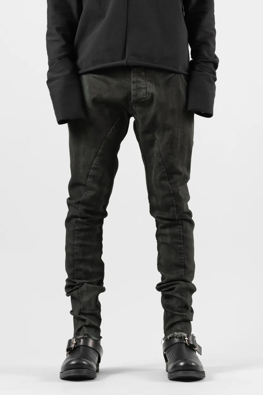 masnada BAGGY SCARRED STRETCH JEANS (SMUDGED LEGION) - Image 3