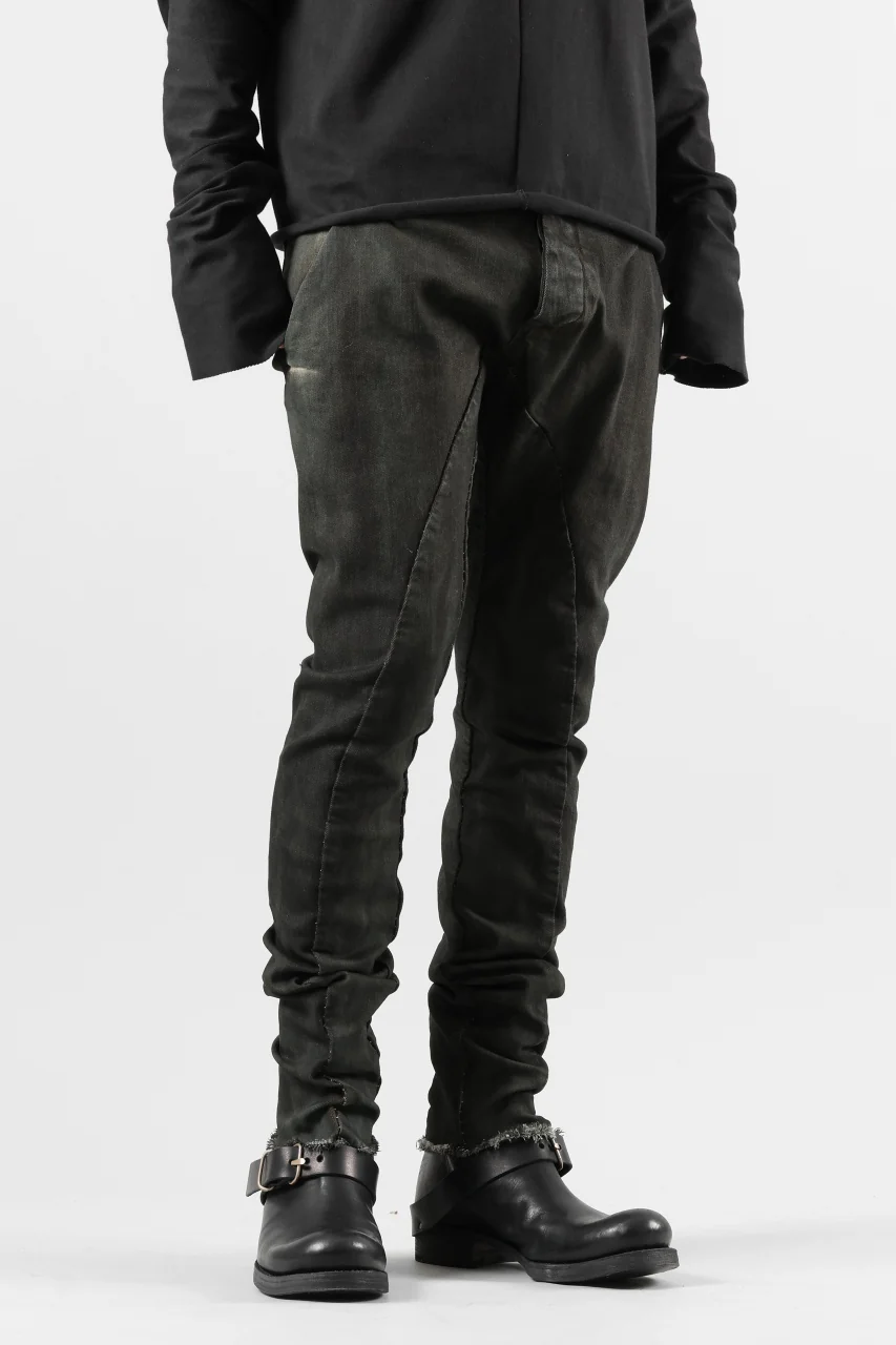 masnada BAGGY SCARRED STRETCH JEANS (SMUDGED LEGION) - Image 4