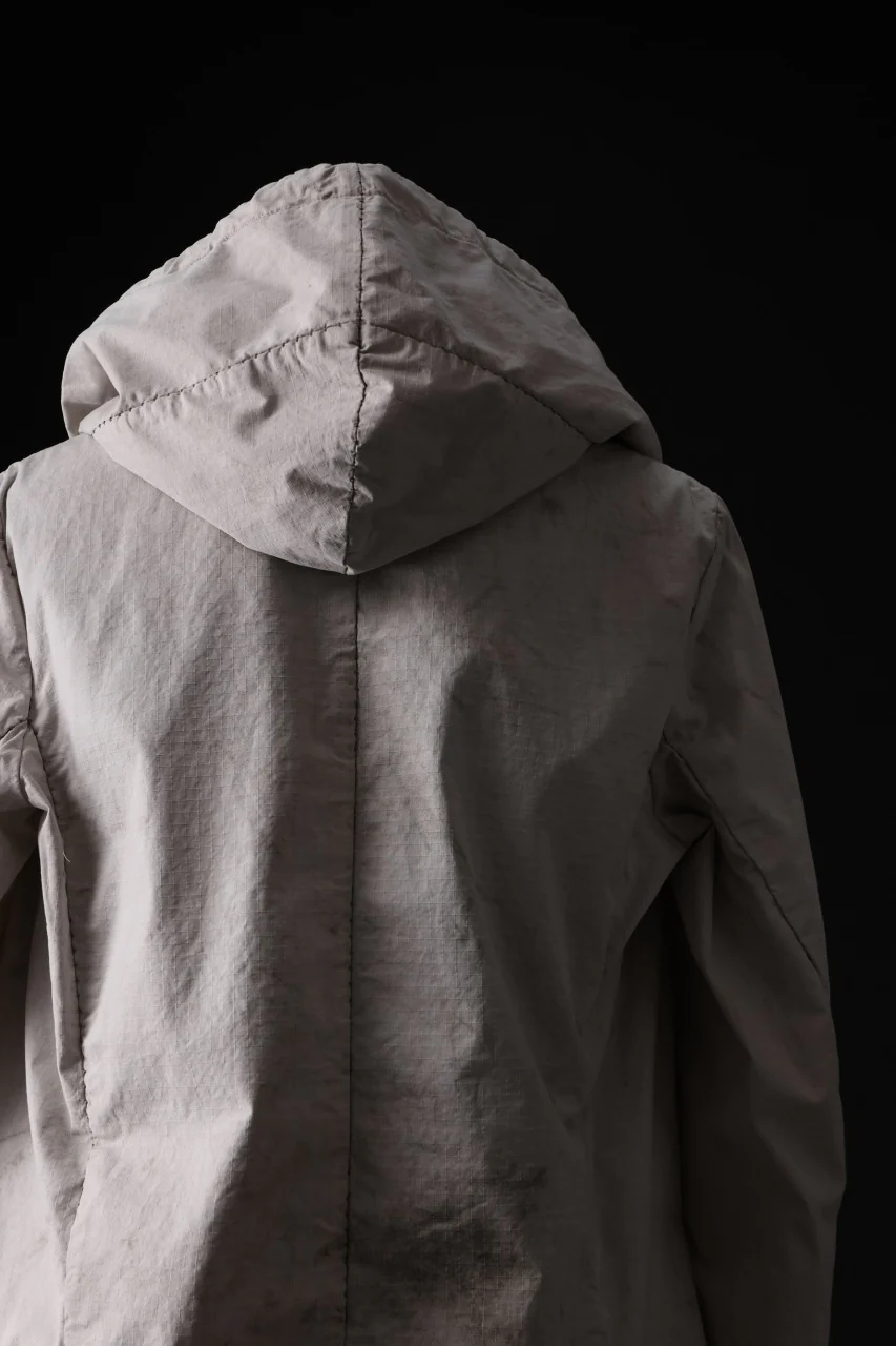 masnada CROPPED LOOSE POCKET PARKA JACKET / STRETCH COTTON RIPSTOP (FLINT) - Image 25