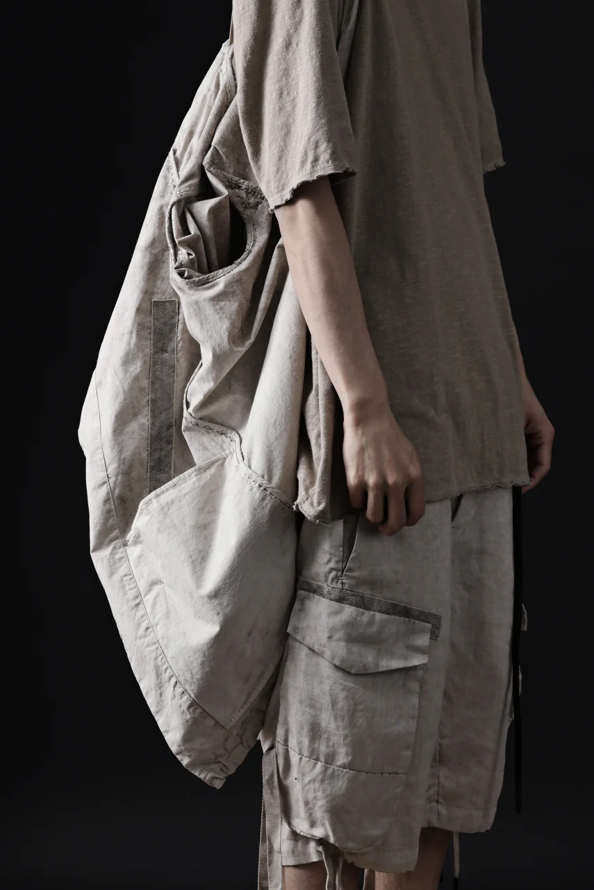 masnada CROPPED LOOSE POCKET PARKA JACKET / STRETCH COTTON RIPSTOP (FLINT) - Image 58