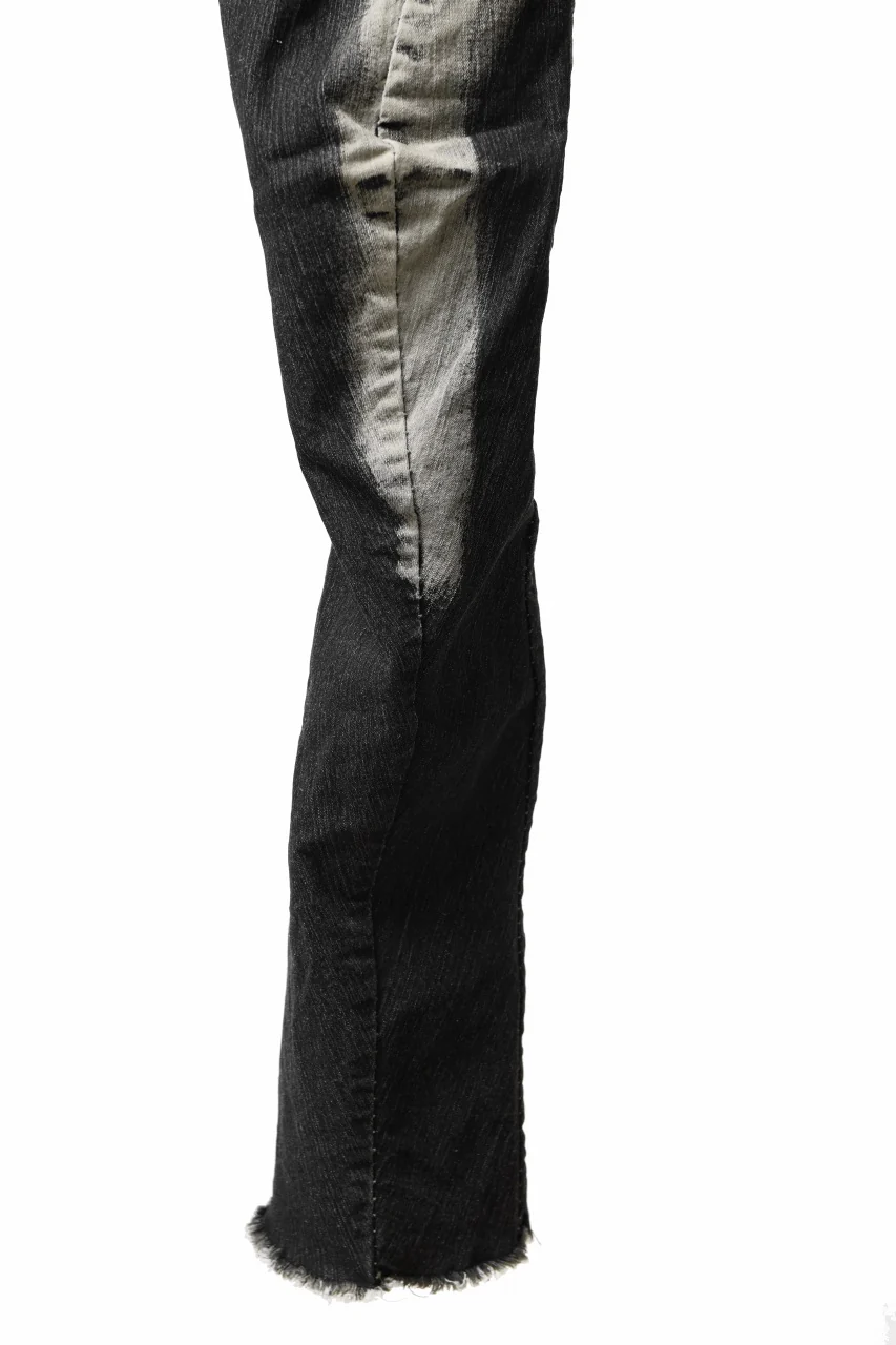 masnada CURVED SLIM 6 POCKET JEANS / REPURPOSED STRETCH JEANS (CORRODED) - Image 13