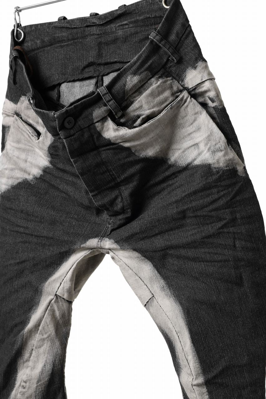 masnada CURVED SLIM 6 POCKET JEANS / REPURPOSED STRETCH JEANS (CORRODED) - Image 16