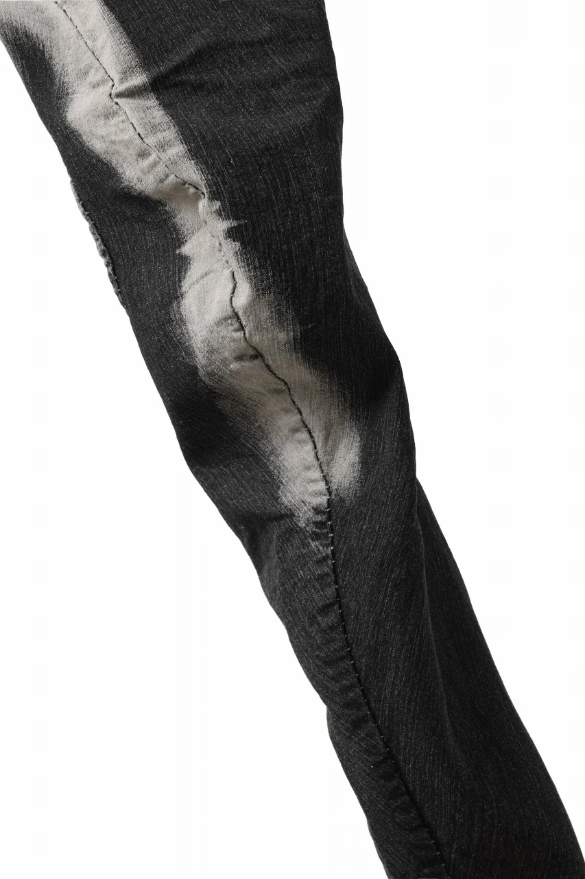 masnada CURVED SLIM 6 POCKET JEANS / REPURPOSED STRETCH JEANS (CORRODED) - Image 17