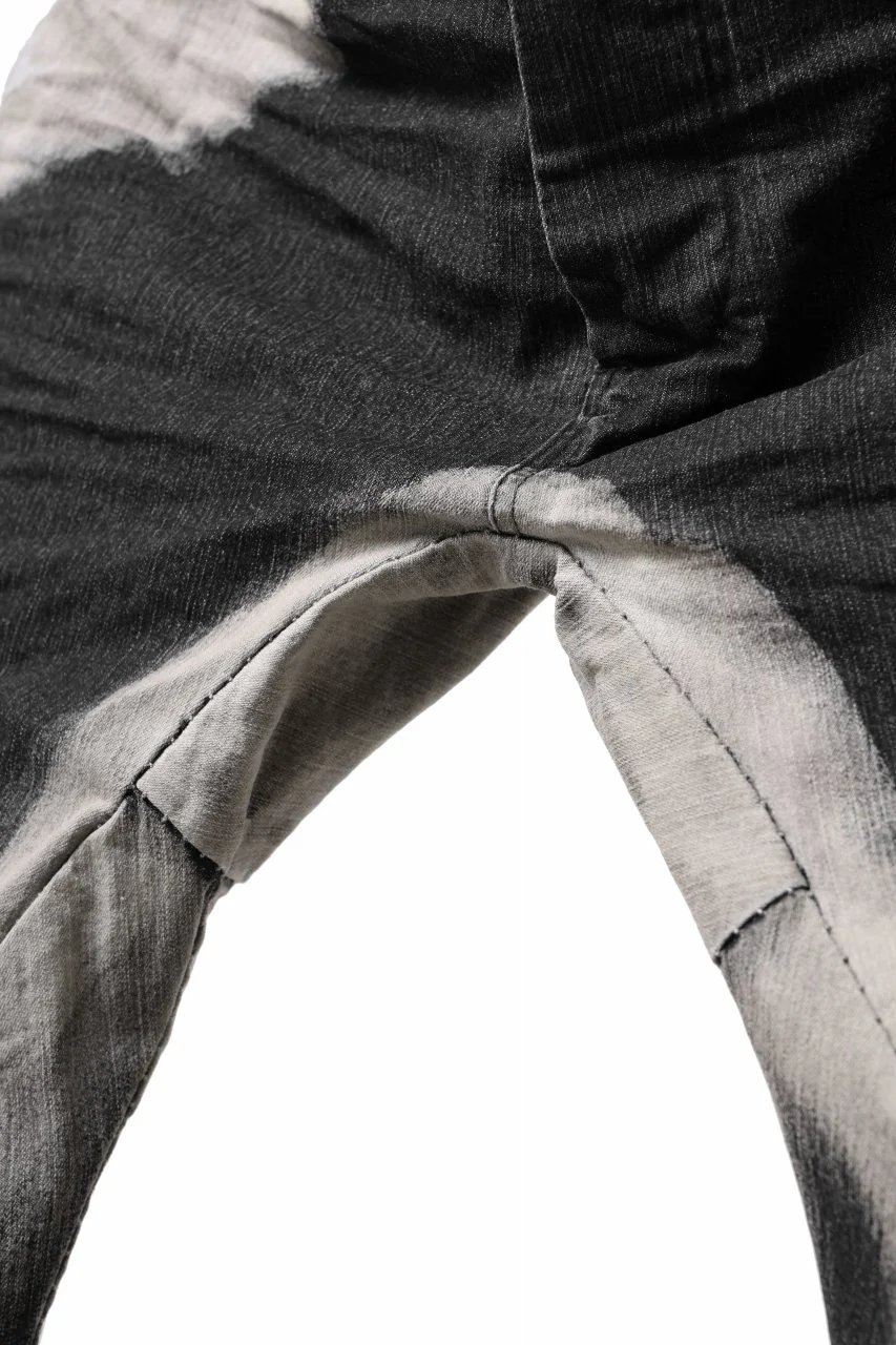 masnada CURVED SLIM 6 POCKET JEANS / REPURPOSED STRETCH JEANS (CORRODED) - Image 18