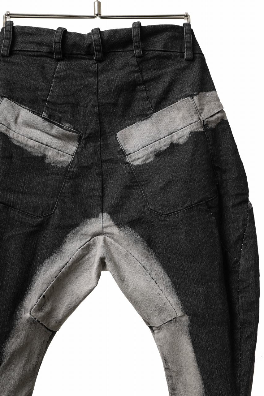masnada CURVED SLIM 6 POCKET JEANS / REPURPOSED STRETCH JEANS (CORRODED) - Image 22