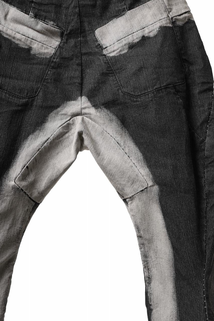 masnada CURVED SLIM 6 POCKET JEANS / REPURPOSED STRETCH JEANS (CORRODED) - Image 23