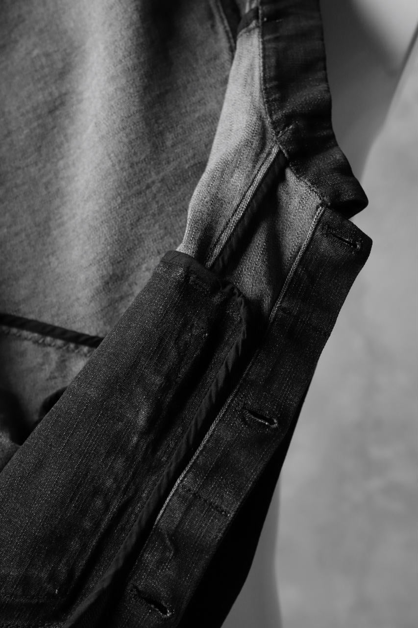 masnada EMBEDDED JEANS JACKET / DENIM ELASTICZZATO (BLACK) - Image 17
